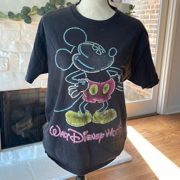 Vintage Walt Disney world light parade Mickey Tshirt no tags size small/medium - Picture 1 of 7